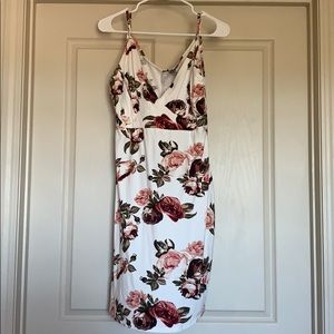 Strapless flower dress
